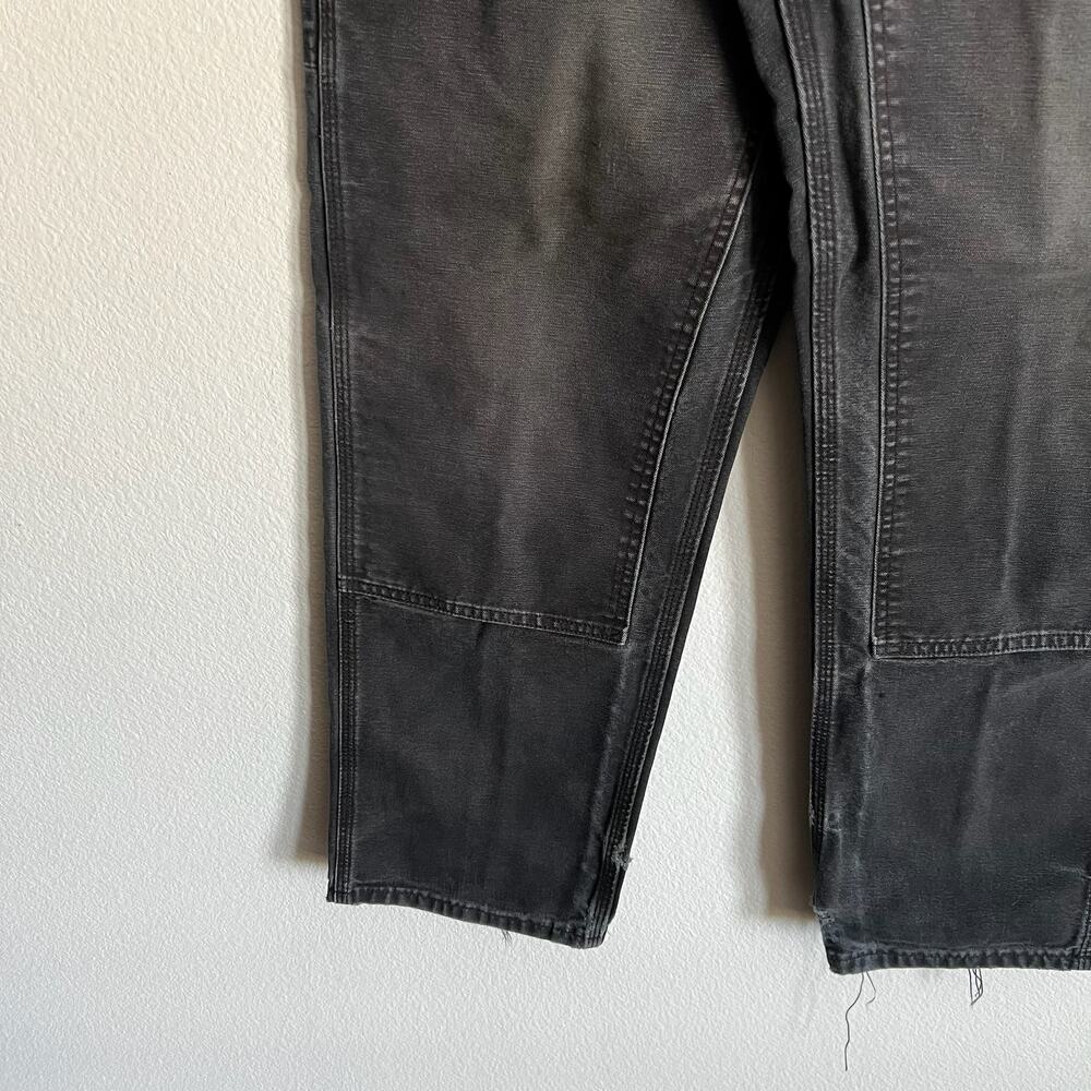 Carhartt faded black double knee work wear carpenter pants - Picture 4 of 12